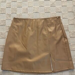 Kendall+Kylie Leather Mini Skirt